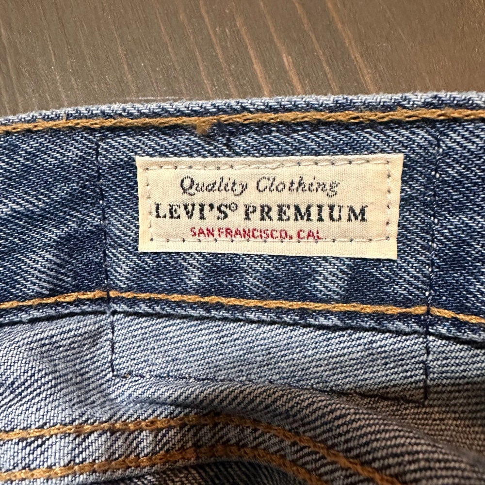 Levis Premium 501 90s Mens Straight Leg‎ Blue Denim Jeans W30 L30 Button Fly - Picture 8 of 10